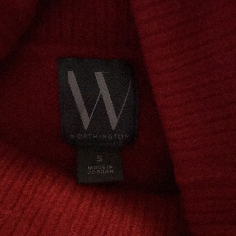 NEW Worthington Elegant Red Turtleneck‎ Sweater Dress - Picture 7 of 8
